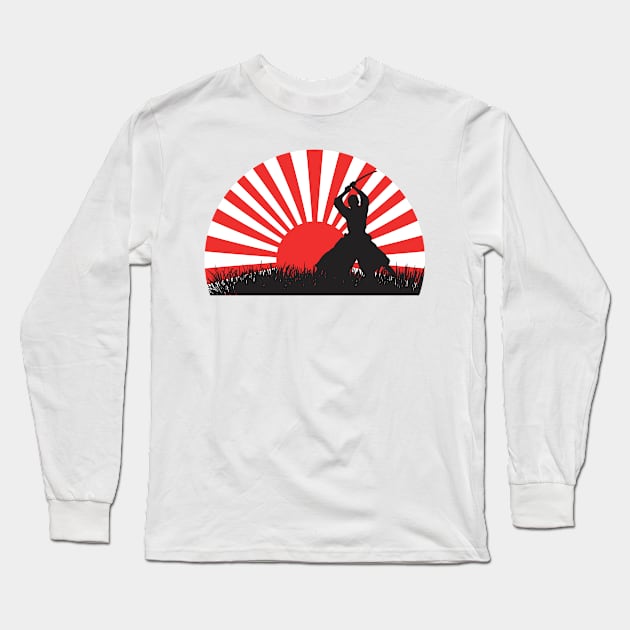 Samurai Japan Long Sleeve T-Shirt by Tribun Dash